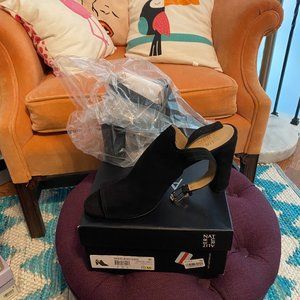 Naturalizer Peep-Toe Leather Slingbacks - Raquel